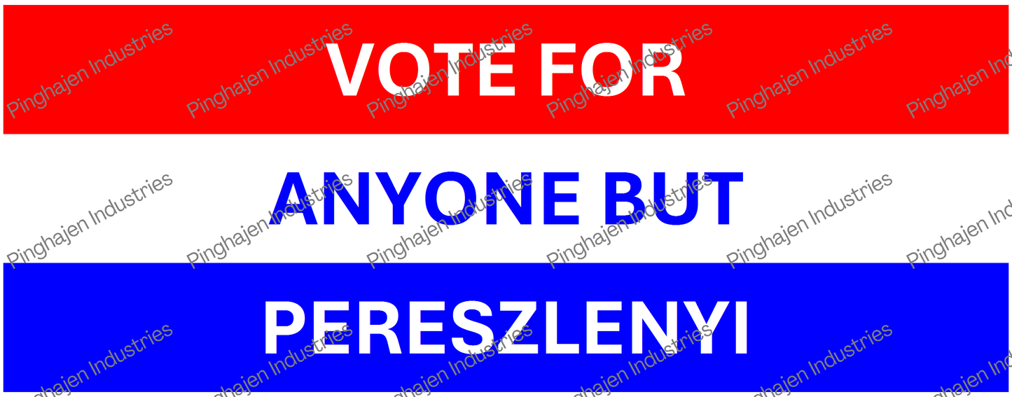 Vote for anyone but PERESZLENYI | White Glossy Mug