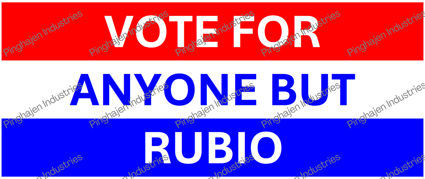 Vote for anyone but RUBIO | White Glossy Mug