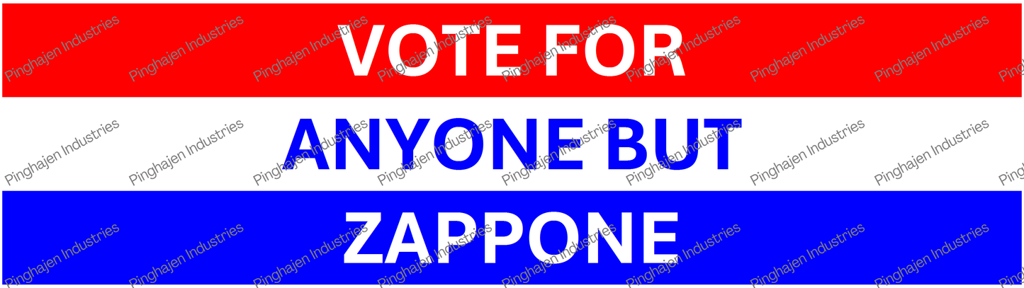 Vote for anyone but ZAPPONE | Kiss-Cut Stickers
