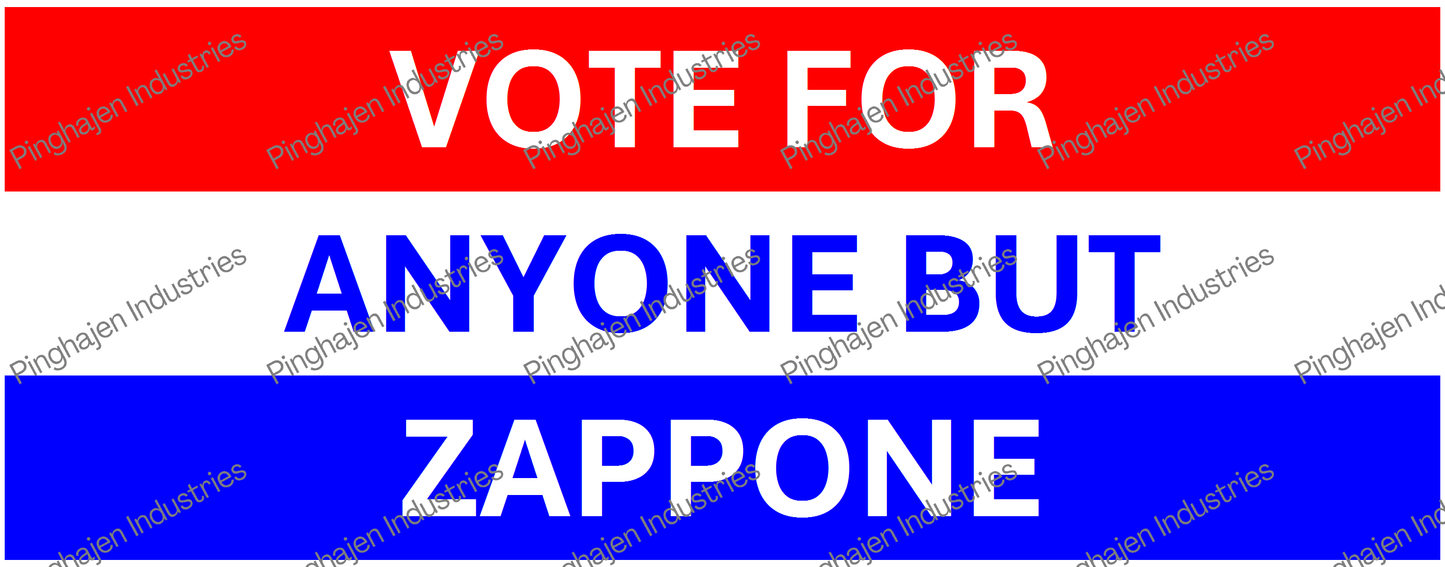 Vote for anyone but ZAPPONE | White Glossy Mug