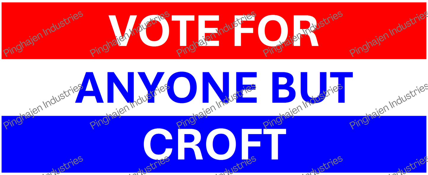 Vote for anyone but CROFT | White Glossy Mug