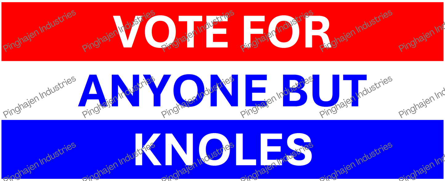 Vote for anyone but KNOLES | White Glossy Mug