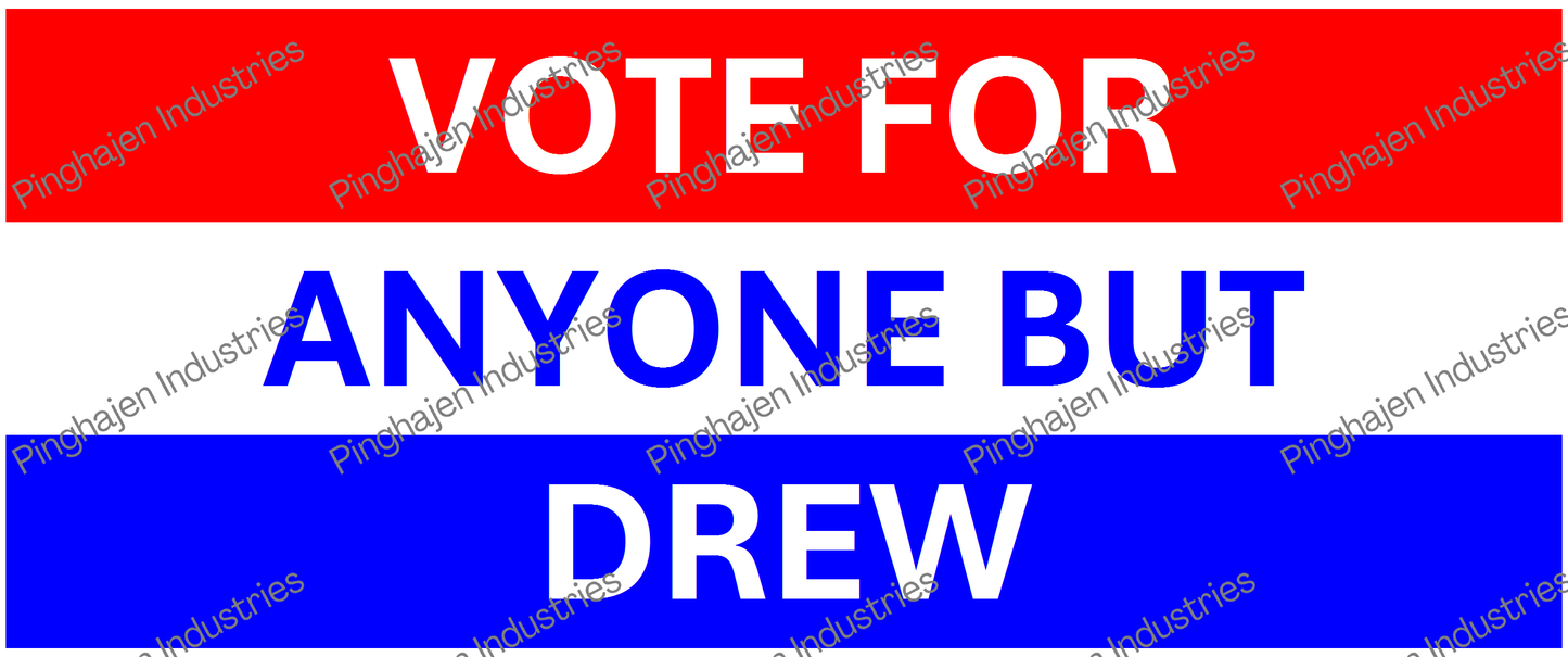 Vote for anyone but DREW | White Glossy Mug