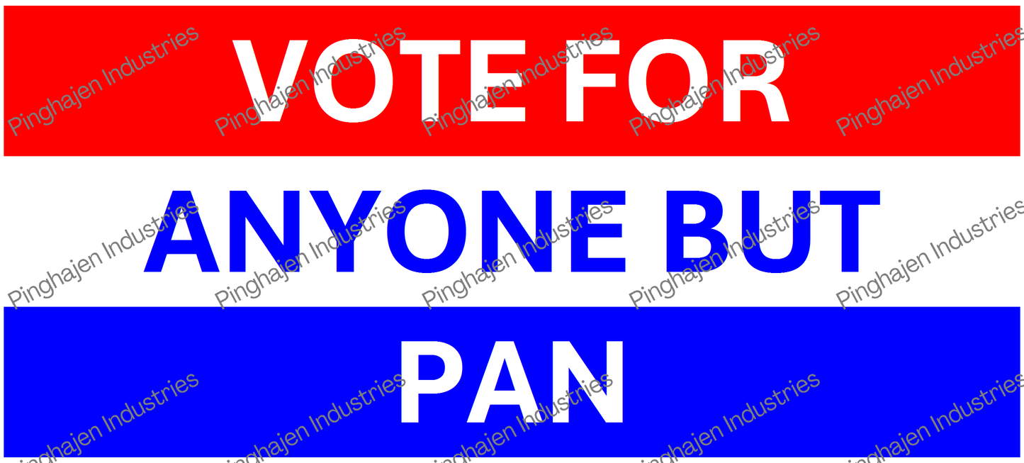 Vote for anyone but PAN | White Glossy Mug