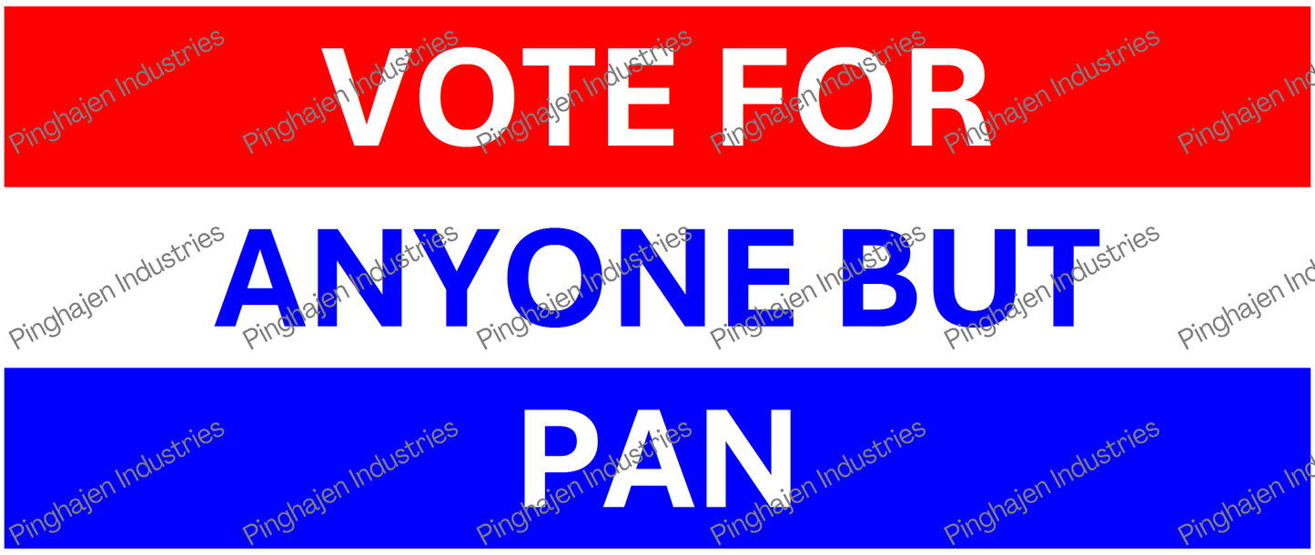 Vote for anyone but PAN | White Glossy Mug