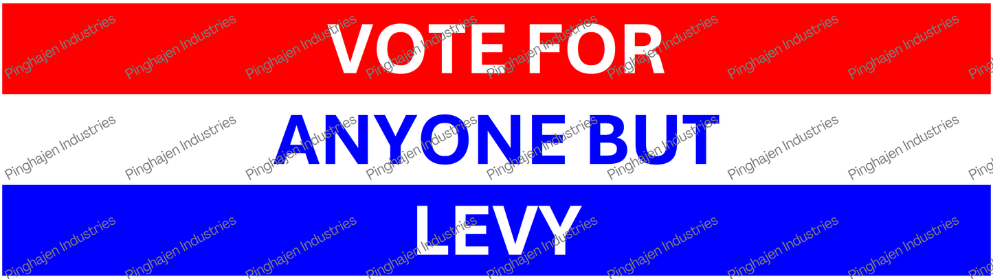 Vote for anyone but LEVY | Kiss-Cut Stickers