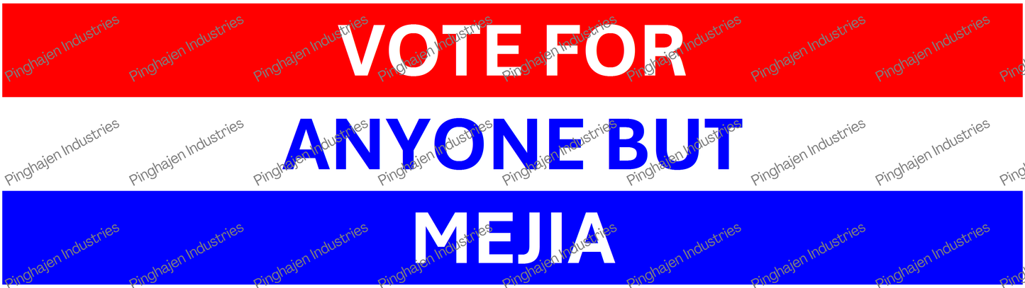 Vote for anyone but MEJIA | Kiss-Cut Stickers