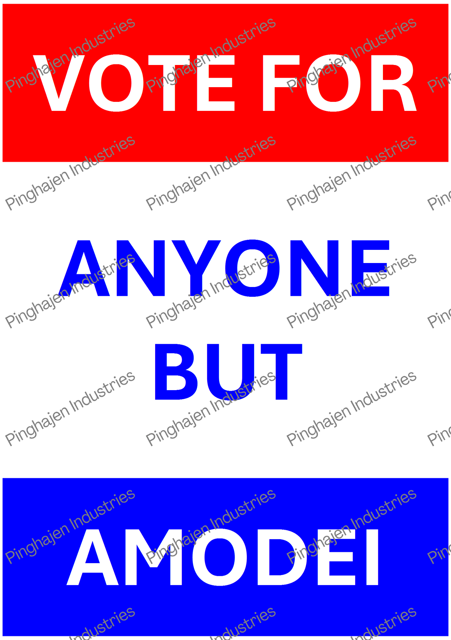 Vote for anyone but AMODEI | Kiss-Cut Sticker Sheet