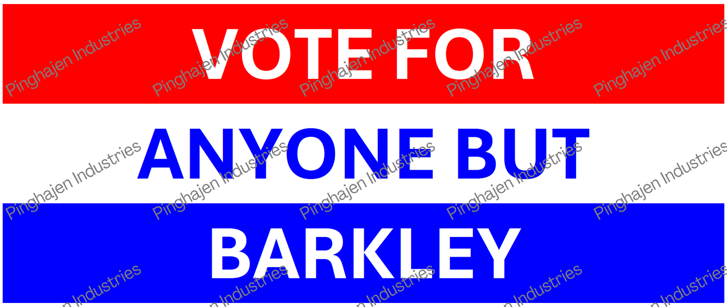 Vote for anyone but BARKLEY | White Glossy Mug
