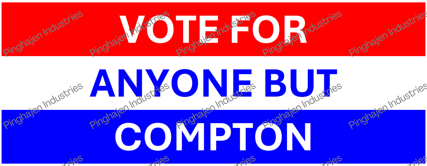 Vote for anyone but COMPTON | White Glossy Mug