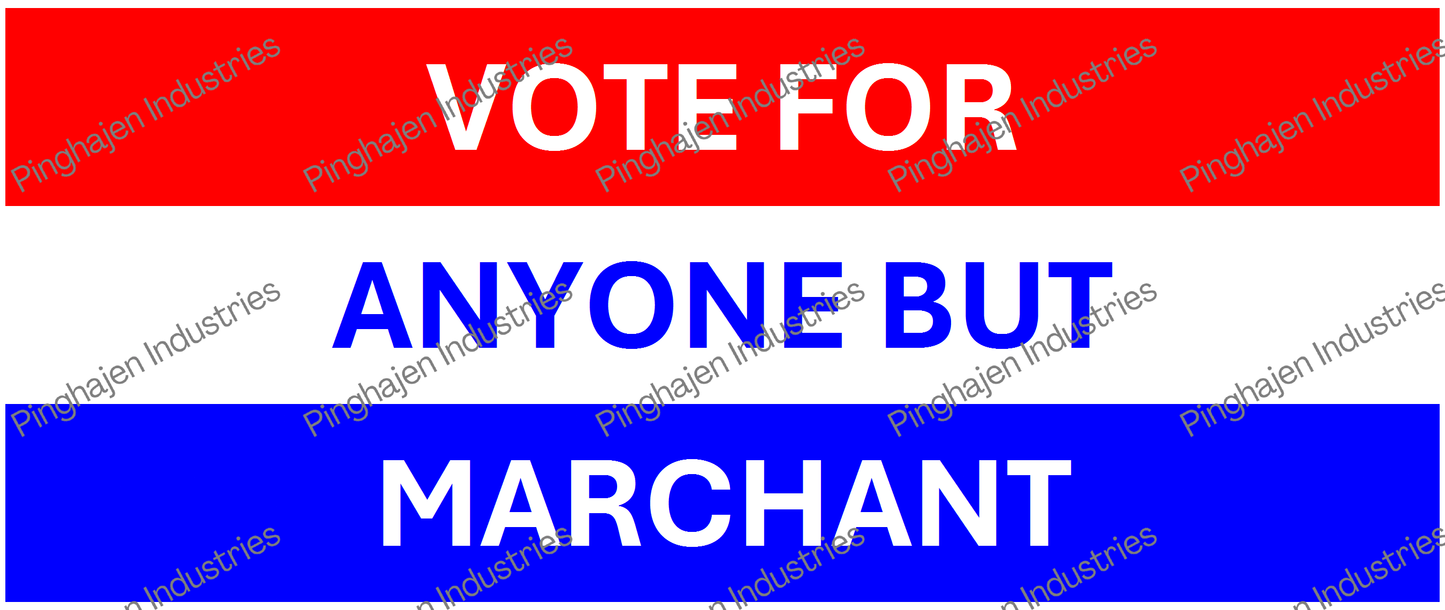 Vote for anyone but MARCHANT | White Glossy Mug