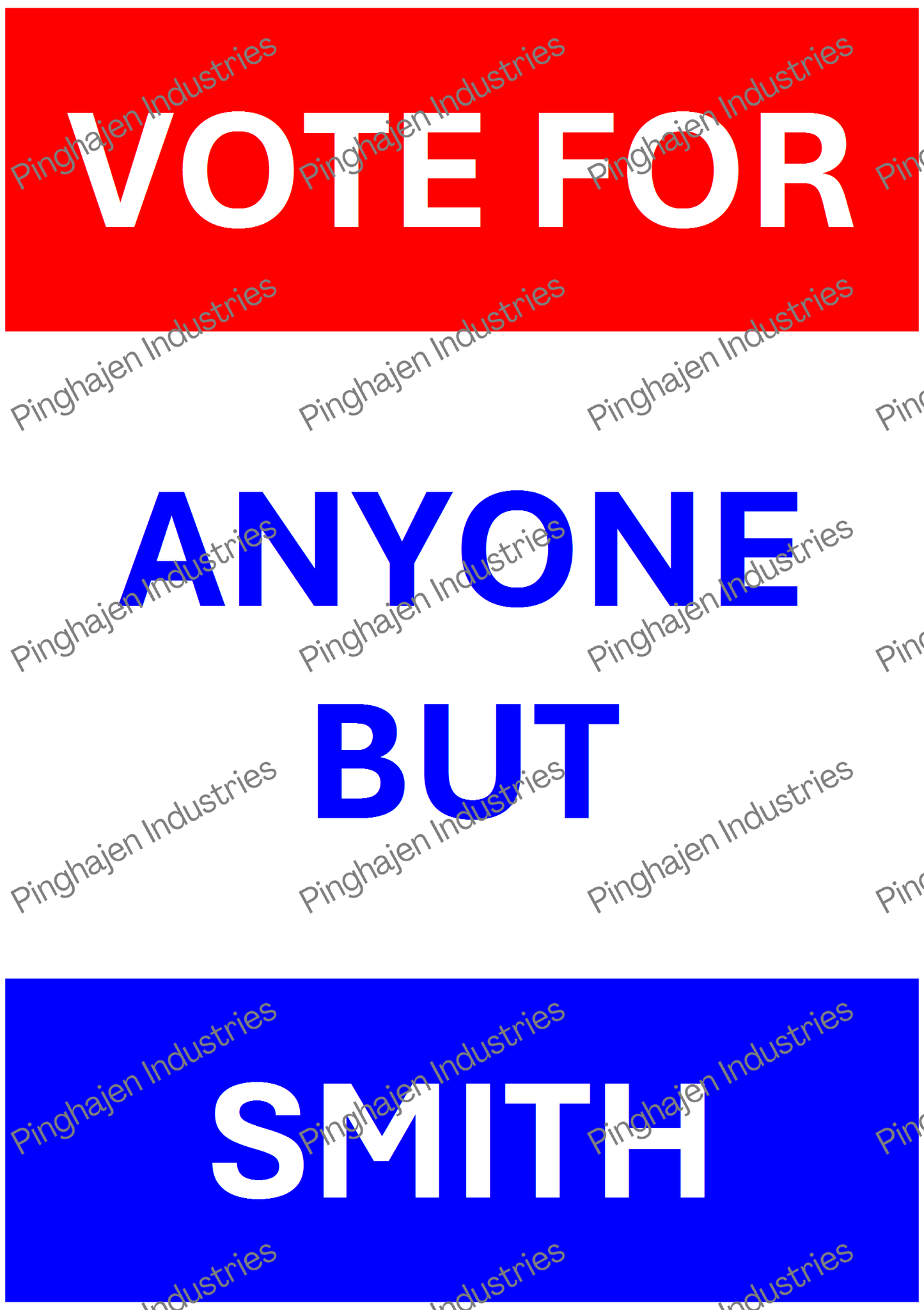 Vote for anyone but SMITH | Kiss-Cut Sticker Sheet