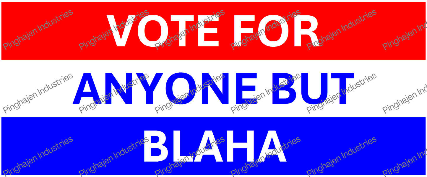 Vote for anyone but BLAHA | White Glossy Mug