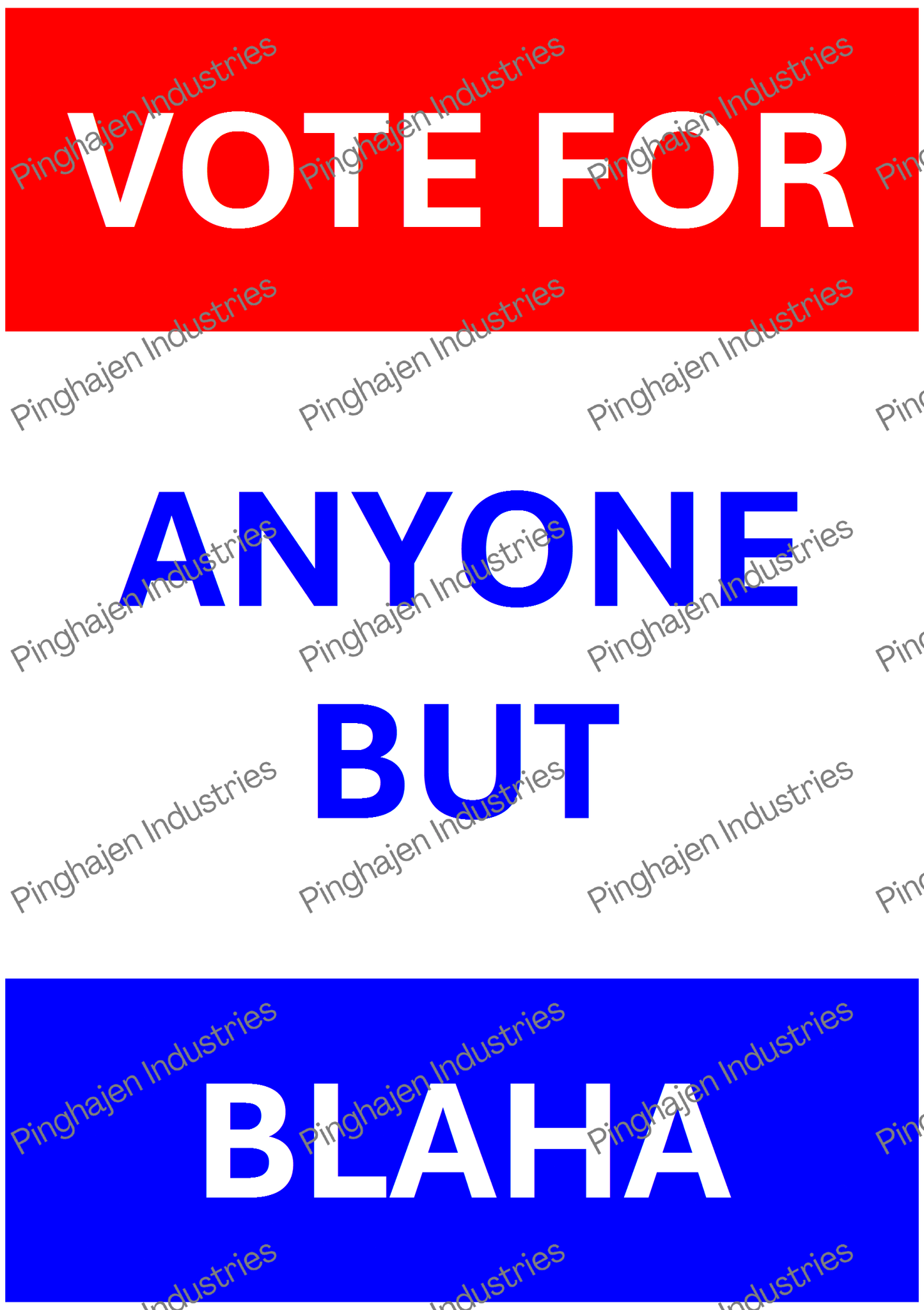 Vote for anyone but BLAHA | Kiss-Cut Sticker Sheet