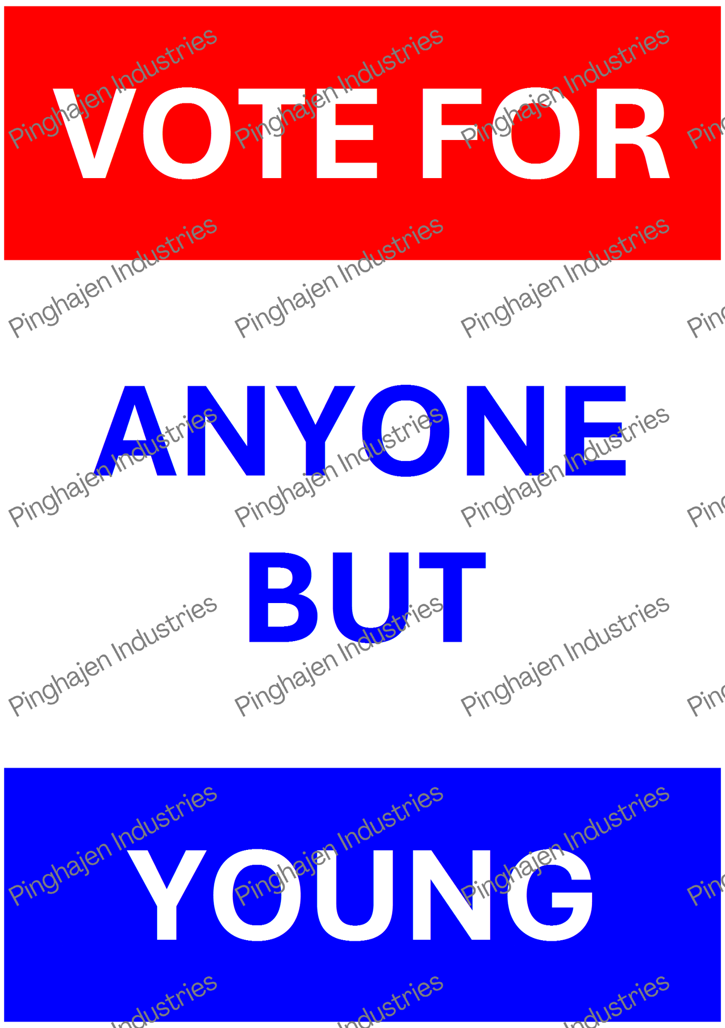 Vote for anyone but YOUNG | Kiss-Cut Sticker Sheet