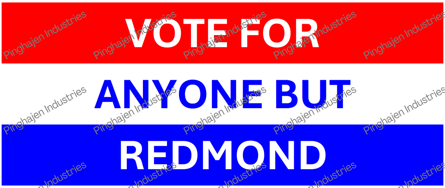 Vote for anyone but REDMOND | White Glossy Mug