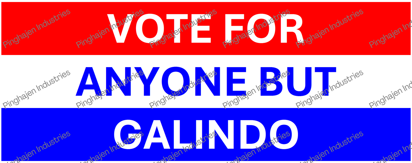 Vote for anyone but GALINDO | White Glossy Mug