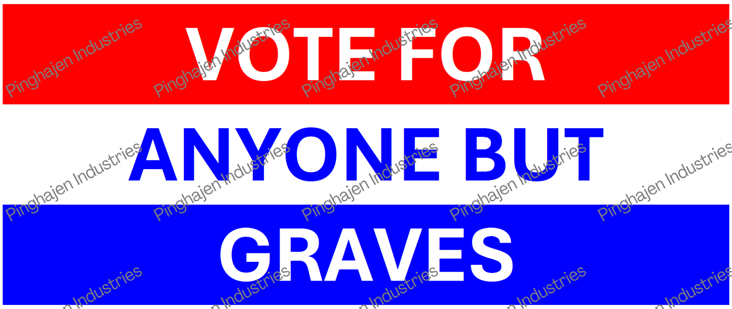 Vote for anyone but GRAVES | White Glossy Mug