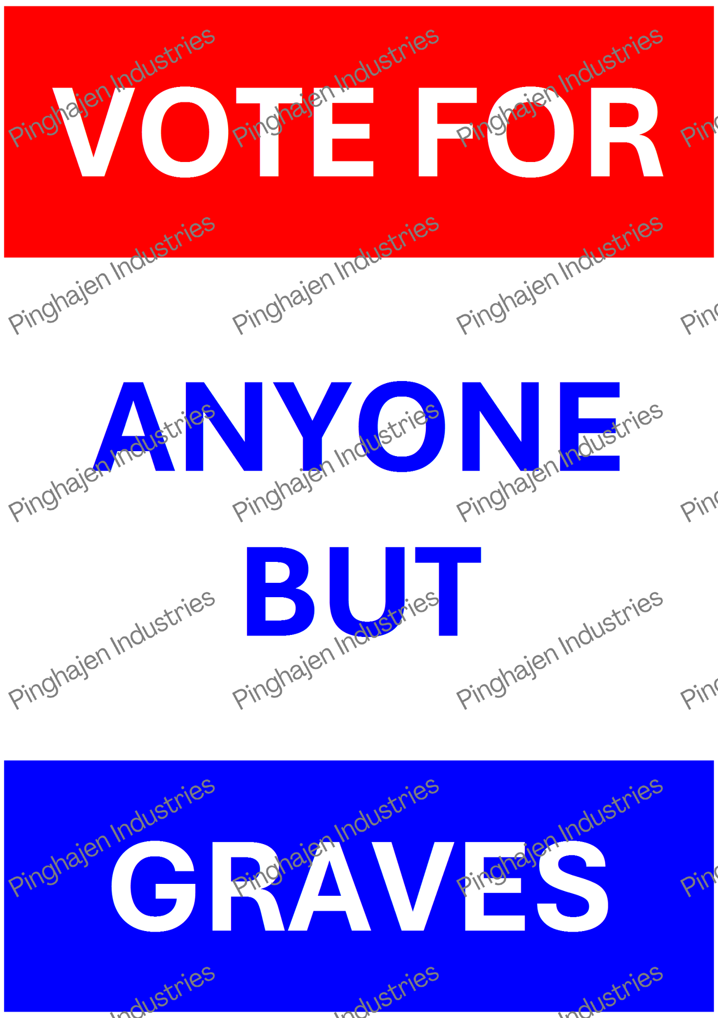 Vote for anyone but GRAVES | Kiss-Cut Sticker Sheet