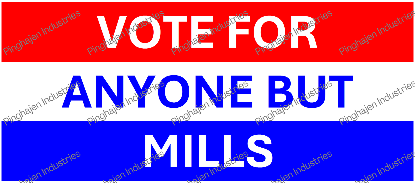 Vote for anyone but MILLS | White Glossy Mug