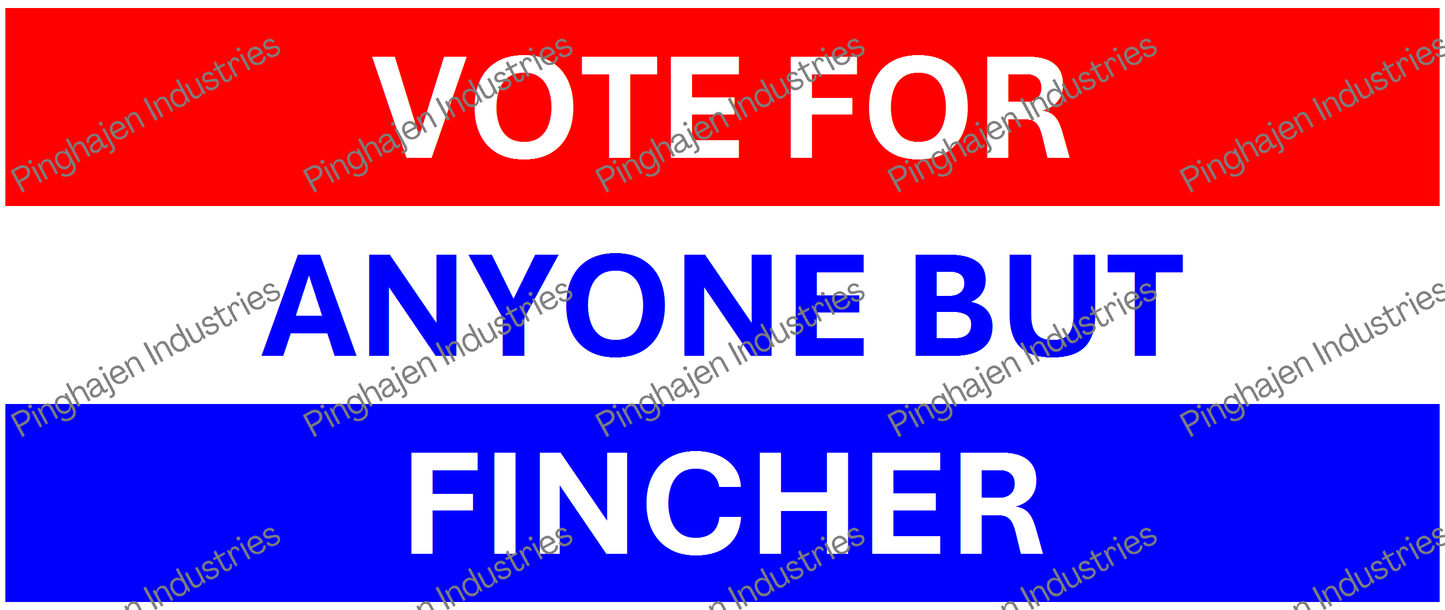 Vote for anyone but FINCHER | White Glossy Mug