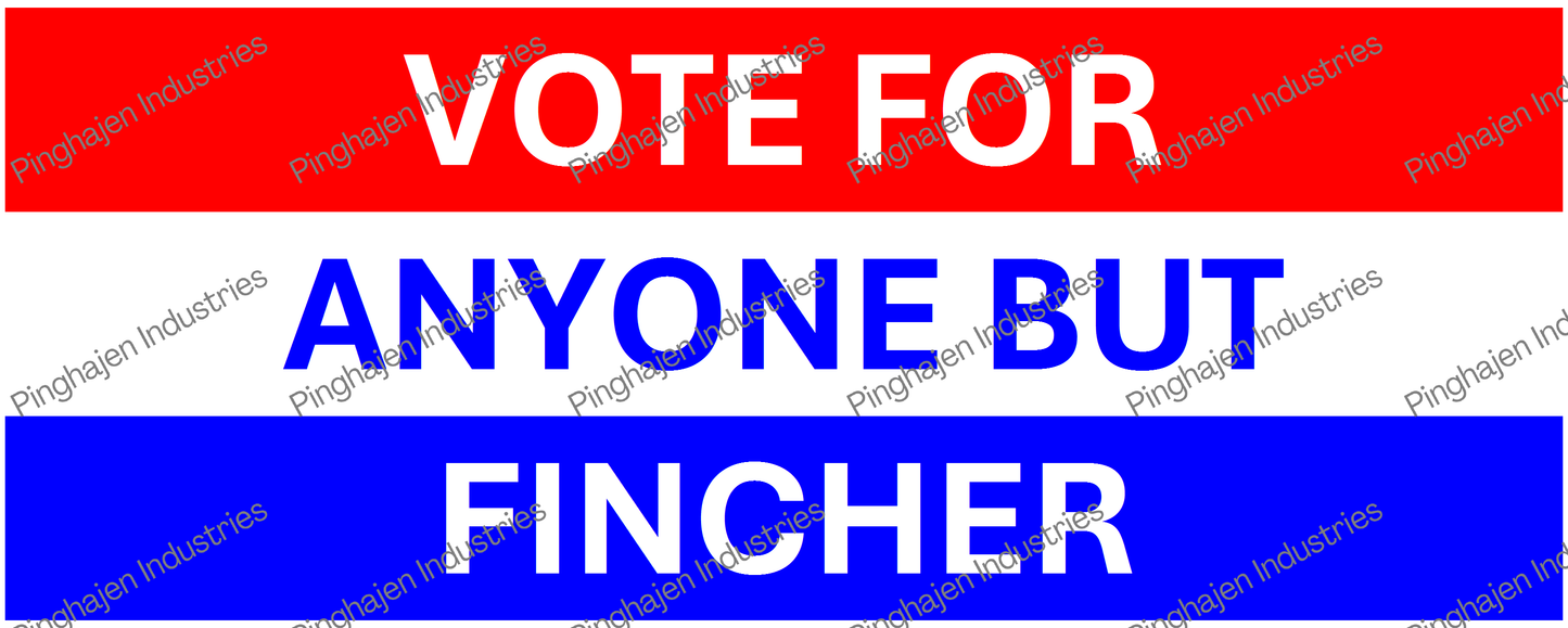 Vote for anyone but FINCHER | White Glossy Mug
