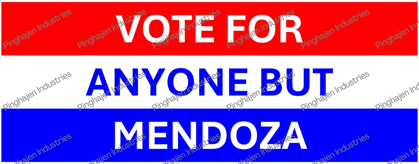 Vote for anyone but MENDOZA | White Glossy Mug
