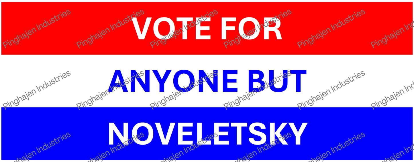 Vote for anyone but NOVELETSKY | White Glossy Mug
