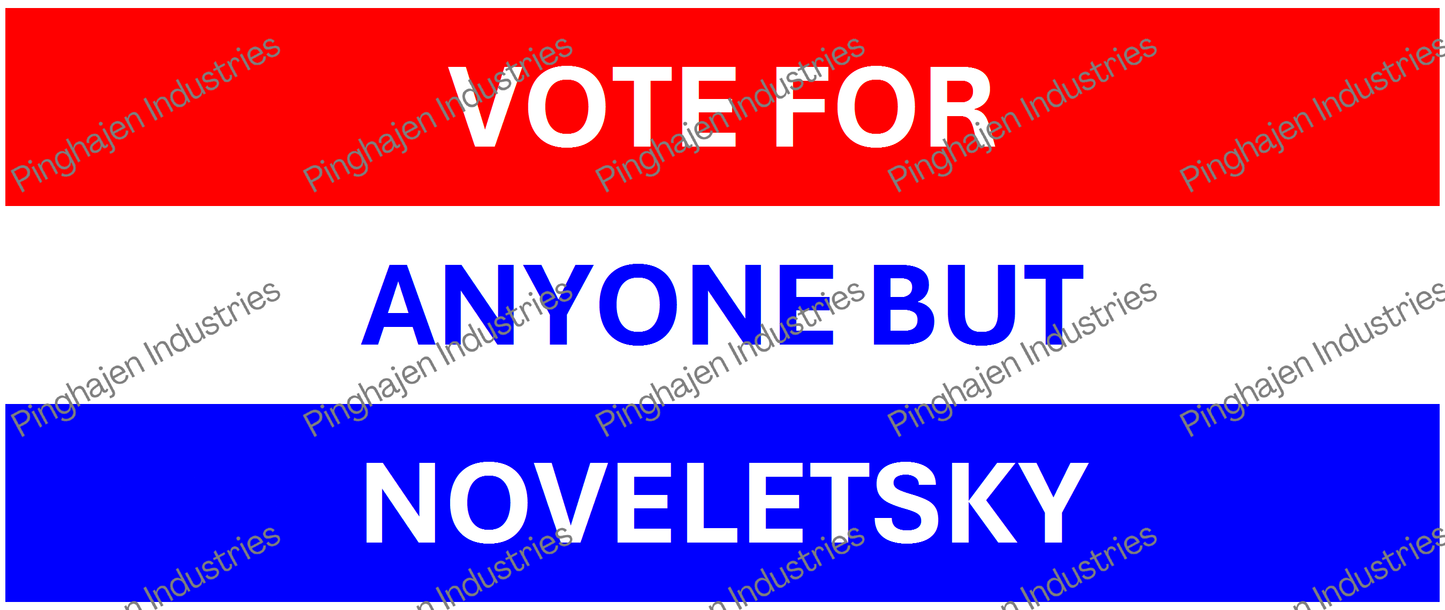 Vote for anyone but NOVELETSKY | White Glossy Mug