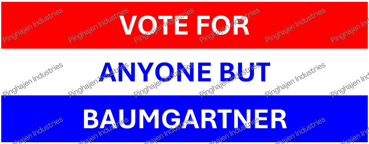 Vote for anyone but BAUMGARTNER | White Glossy Mug