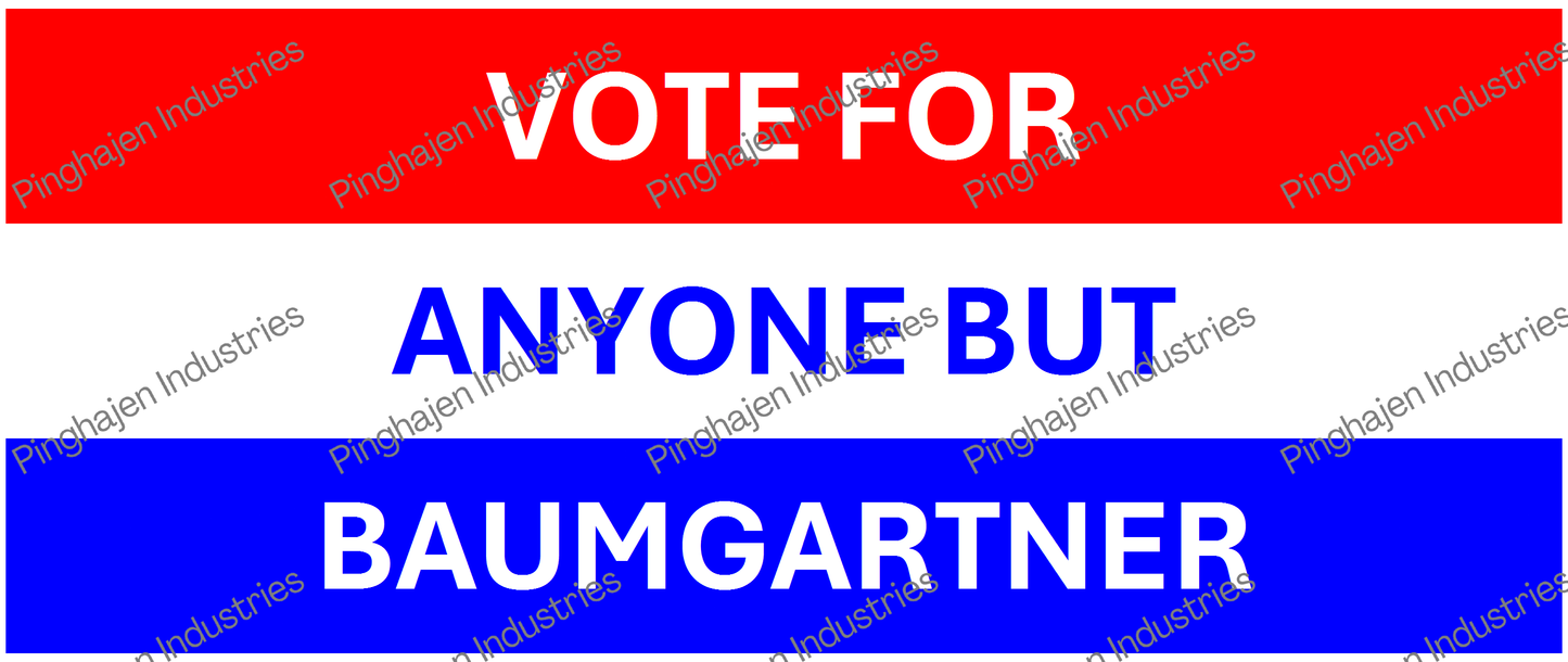 Vote for anyone but BAUMGARTNER | White Glossy Mug