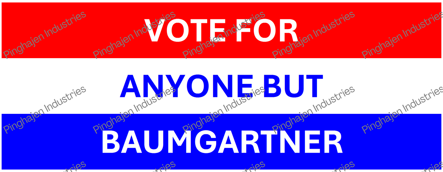 Vote for anyone but BAUMGARTNER | White Glossy Mug