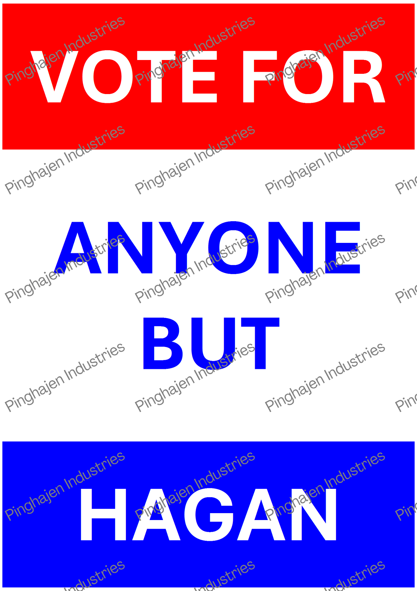 Vote for anyone but HAGAN | Kiss-Cut Sticker Sheet