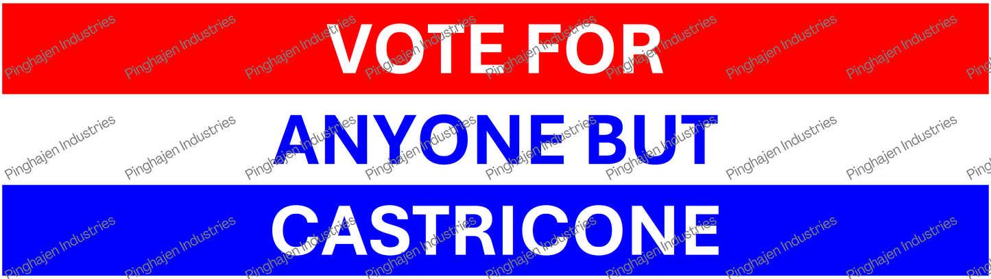 Vote for anyone but CASTRICONE | Kiss-Cut Stickers