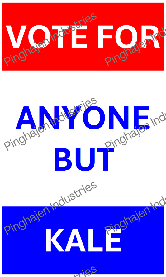 Vote for anyone but KALE | Hardcover Bound Notebook | JournalBook®