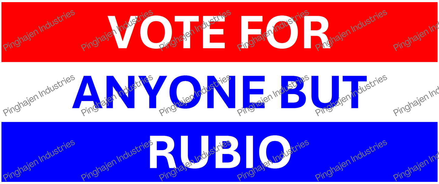Vote for anyone but RUBIO | White Glossy Mug