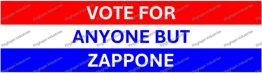 Vote for anyone but ZAPPONE | Kiss-Cut Stickers