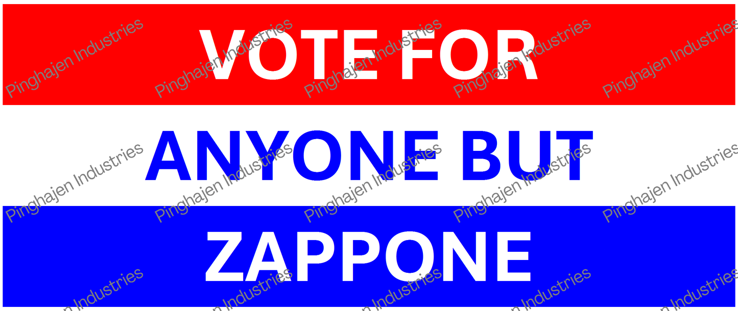 Vote for anyone but ZAPPONE | White Glossy Mug