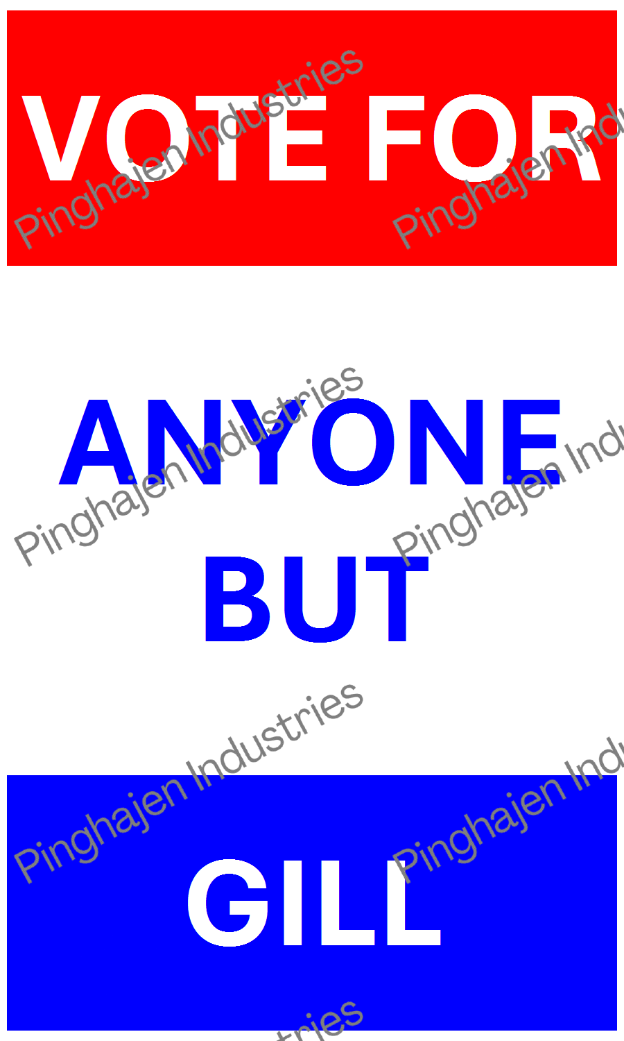 Vote for anyone but GILL | Hardcover Bound Notebook | JournalBook®