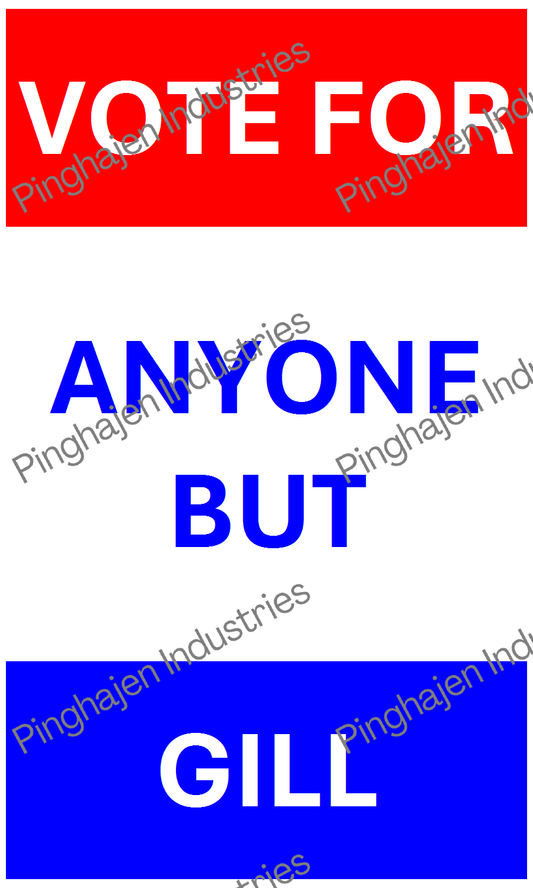 Vote for anyone but GILL | Hardcover Bound Notebook | JournalBook®