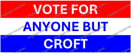 Vote for anyone but CROFT | White Glossy Mug