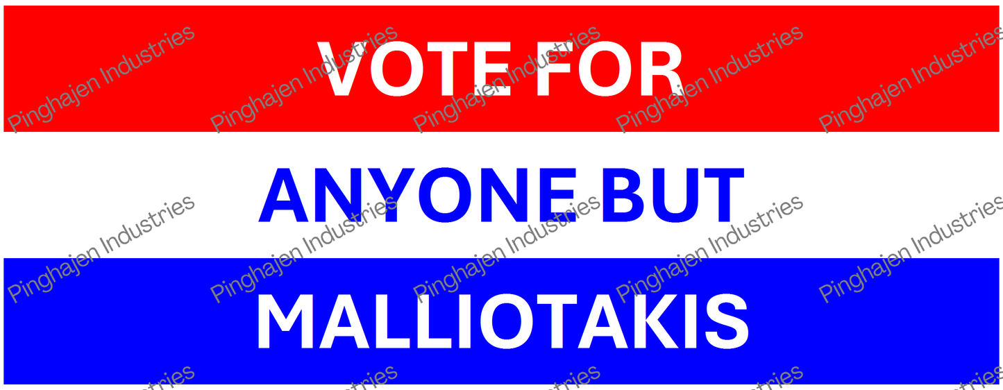 Vote for anyone but MALLIOTAKIS | White Glossy Mug