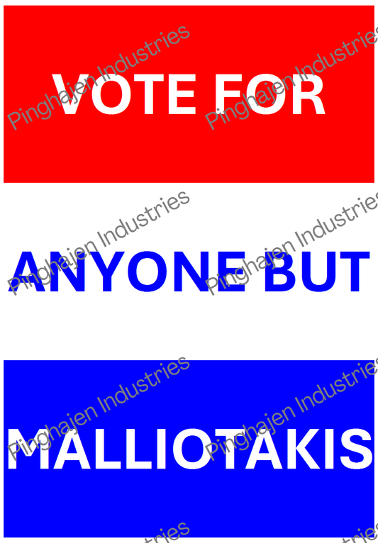 Vote for anyone but MALLIOTAKIS | Hardcover Bound Notebook | JournalBook®