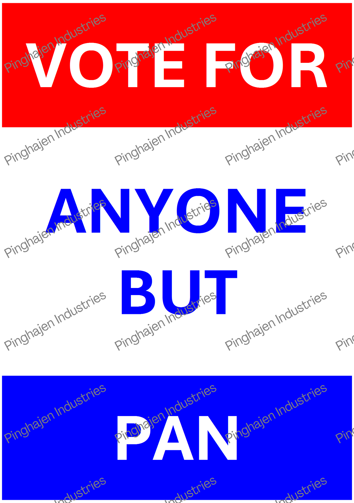 Vote for anyone but PAN | Kiss-Cut Sticker Sheet