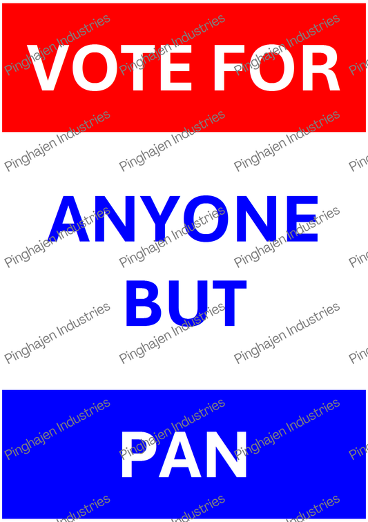 Vote for anyone but PAN | Kiss-Cut Sticker Sheet