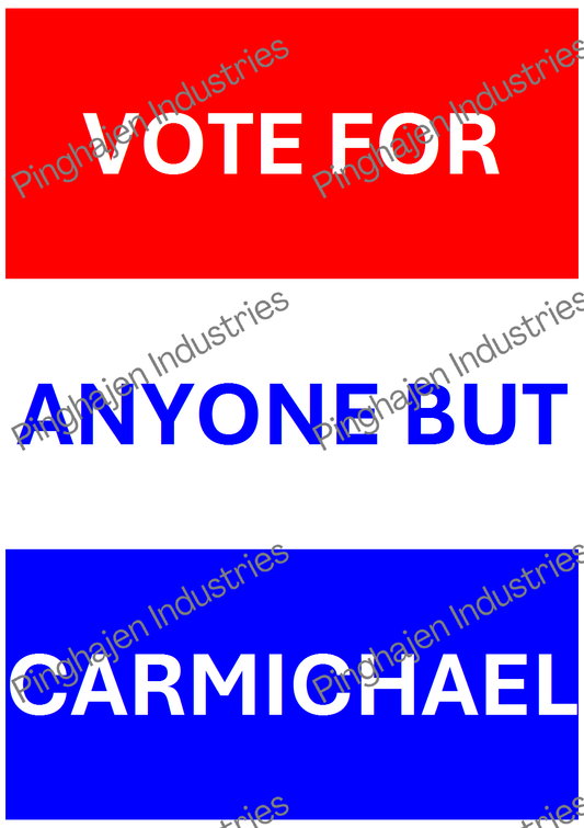 Vote for anyone but CARMICHAEL | Hardcover Bound Notebook | JournalBook®