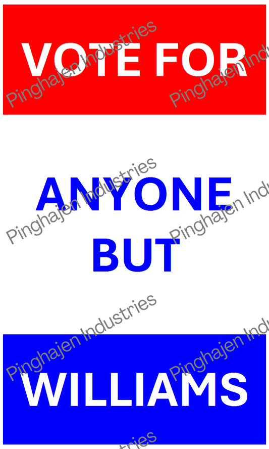 Vote for anyone but WILLIAMS | Hardcover Bound Notebook | JournalBook®