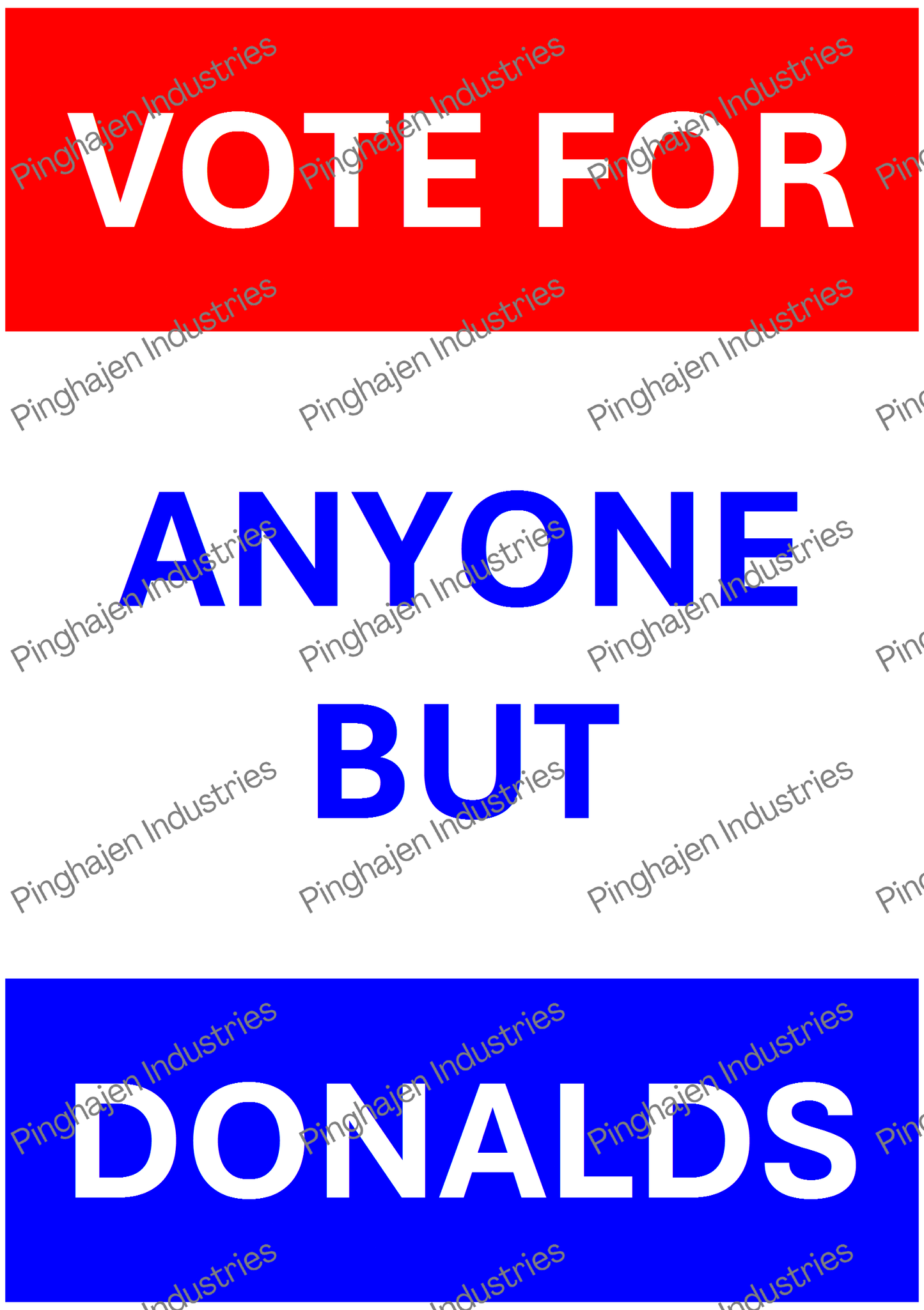 Vote for anyone but DONALDS | Kiss-Cut Sticker Sheet