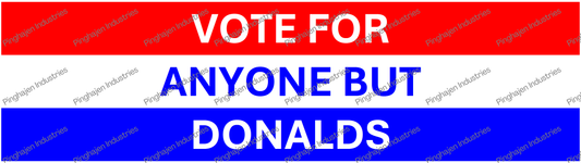 Vote for anyone but DONALDS | Kiss-Cut Stickers