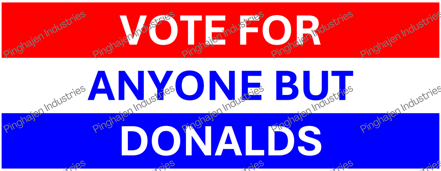 Vote for anyone but DONALDS | White Glossy Mug